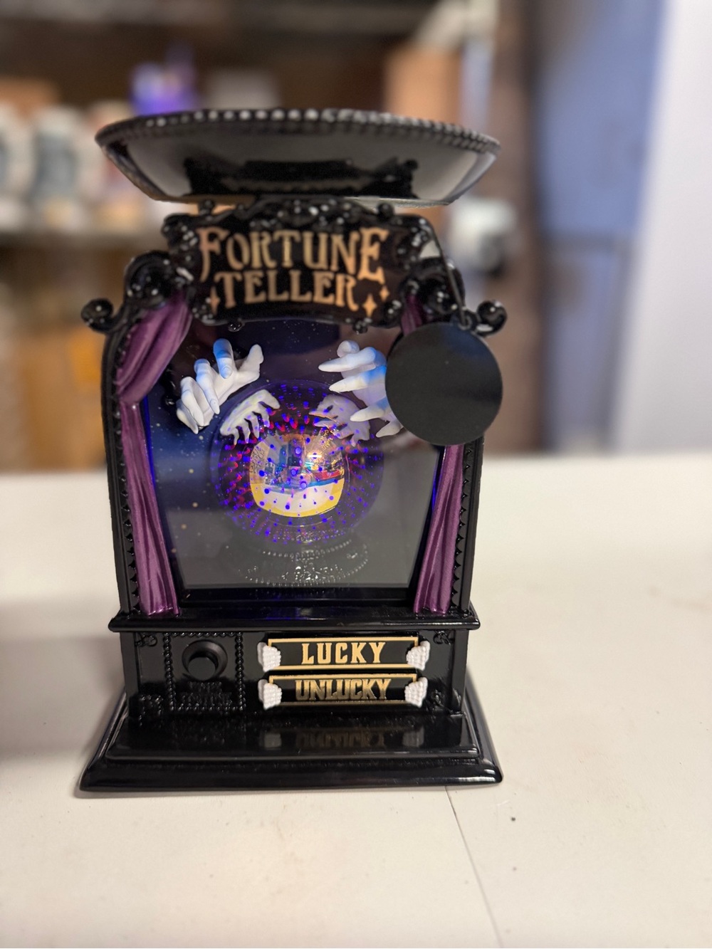 Bath & Body Works Black and Purple Fortune Teller Accent